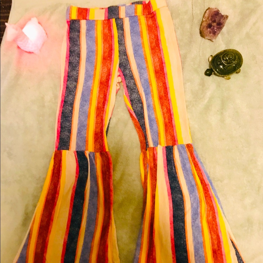 Cute 70s styles kids leggings